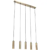QAZQA Suspension moderne bronze 5 lumières - Jeana