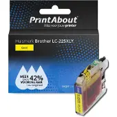 PrintAbout Cartouche compatible pour Brother LC-225XLY - Jaune - Grande capacité