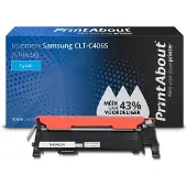 PrintAbout Toner compatible pour Samsung CLT-C406S (ST984A) - Cyan