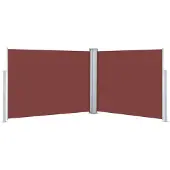 vidaXL Store latéral extensible brun 140 x 1000 cm