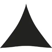 vidaXL Voile de parasol tissu oxford triangulaire 4x4x4 m noir