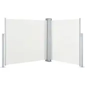 vidaXL Store latéral extensible blanc crème 100 x 600 cm