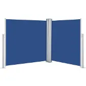 vidaXL Store latéral extensible bleu 100 x 600 cm