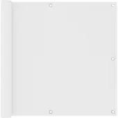 vidaXL Pare-vue balcon Blanc 90x500 cm Tissu Oxford