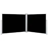 vidaXL Store latéral extensible noir 140 x 1000 cm