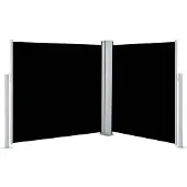 vidaXL Store latéral extensible noir 100 x 600 cm