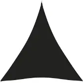 vidaXL Voile de parasol Tissu Oxford triangulaire 5x6x6 m noir