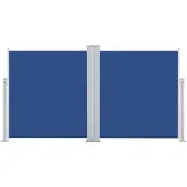 vidaXL Store latéral extensible bleu 160 x 600 cm