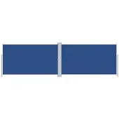 vidaXL Marquise latérale extensible bleu 180x600 cm