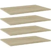 vidaXL Panneau de bibliothèque 4 pcs chêne sonoma bois d’ingénierie
