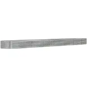 vidaXL Lit surélevé de jardin Acier enduit de poudre Argenté