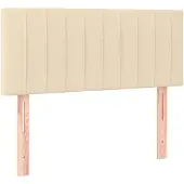 vidaXL Tête de lit Crème 100x5x78/88 cm Tissu