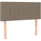 vidaXL Tête de lit taupe 100x5x78/88 cm Tissu