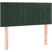 vidaXL Tête de lit vert foncé 80x5x78/88 cm velours