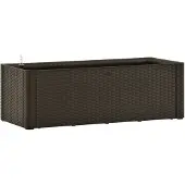 vidaXL Lit surélevé de jardin avec système d'arrosage Moka 100x43x33cm