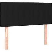 vidaXL Tête de lit noir 100x5x78/88 cm Tissu