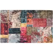 vidaXL Tapis lavable antidérapant Patchwork 160x230 cm multicolore