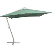 vidaXL Parapluie 300x300 cm Vert Mât en aluminium