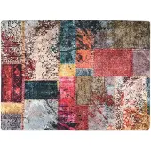 vidaXL Tapis lavable antidérapant Patchwork 120x180 cm multicolore