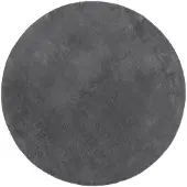 vidaXL Tapis HUARTE à poils courts doux et lavable anthracite Ø 100 cm