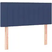 vidaXL Tête de lit bleu 90x5x78/88 cm Tissu