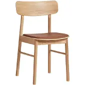 Woud Soma Chaise de Salle à Manger Oiled Oak|Leather