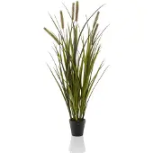Emerald Herbe de quenouilles artificielle 85 cm en pot