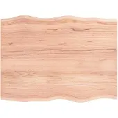 vidaXL Dessus de table bois chêne massif traité bordure assortie