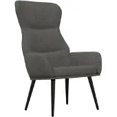 vidaXL Chaise de relaxation Gris foncé Tissu