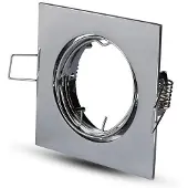 V-TAC Spot LED GU10 - Spot à encastrer - Chrome - IP20
