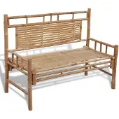 vidaXL Banc de jardin 120 cm Bambou