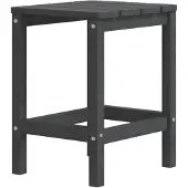 vidaXL Table Adirondack de jardin anthracite 38x38x46 cm HDPE