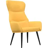 vidaXL Fauteuil relax jaune moutarde Tissu
