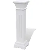 vidaXL Support pilier classique carré pour plantes MDF