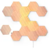Nanoleaf Elements Wood Look Hexagons Kit de Démarrage Lot de 13