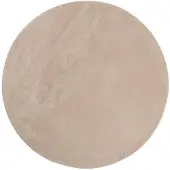 vidaXL Tapis HUARTE à poils courts doux et lavable sable Ø 100 cm