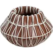 Beliani Vase décoratif Terre cuite marron 22 cm KLUET (1x)