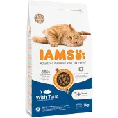 IAMS 3kg Vitality Adult thon Croquettes pour chat