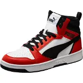 Puma Baskets hautes 'Rebound V6' rouge / noir / blanc