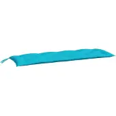 vidaXL Coussin de banc de jardin turquoise 150x50x7 cm tissu oxford