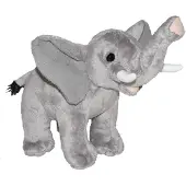 Wild republic Peluche éléphant 20 cm gris