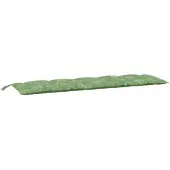 vidaXL Coussin de banc de jardin motif de feuilles 180x50x7 cm