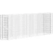 vidaXL Gabion haut-plateau Fer galvanisé 260x50x100 cm