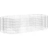 vidaXL Gabion haut-plateau Fer galvanisé 200x100x50 cm