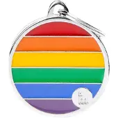 My Family Médaille Pour Animaux Rainbow Big Circle