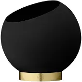AYTM Globe Pot de Fleurs Ø30 cm | Black | Gold