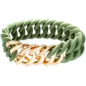 The-rubz Bracelet - - 100469 - Vert et or - Acier inoxydable - Diamètre 25 mm
