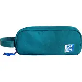 Oxford 400174210, Trousse à crayons souple, Polyester recyclé, Couleur aqua, Couleur unie, Fermeture éclair, Pour adolescents