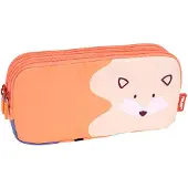 Milan - Trousse à crayons 3-zip série Fun Animals, orange