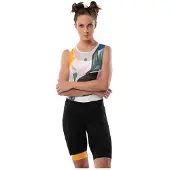 Siroko Bx Jungle Bib Shorts Blanc L Femme
